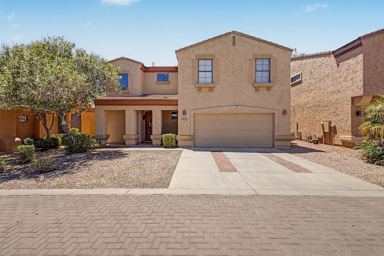 Front exterior of 2845 E Fremont Rd, a two-story home in Legacy at South Mountain, Phoenix