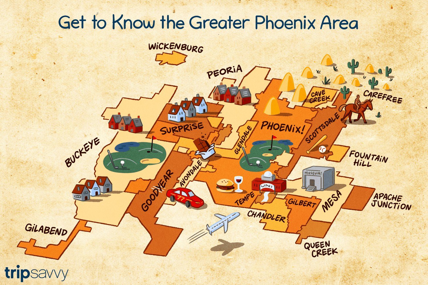 Greater Phoenix Area map